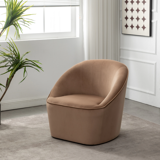 WOVENBYRD Barrel Swivel Chair