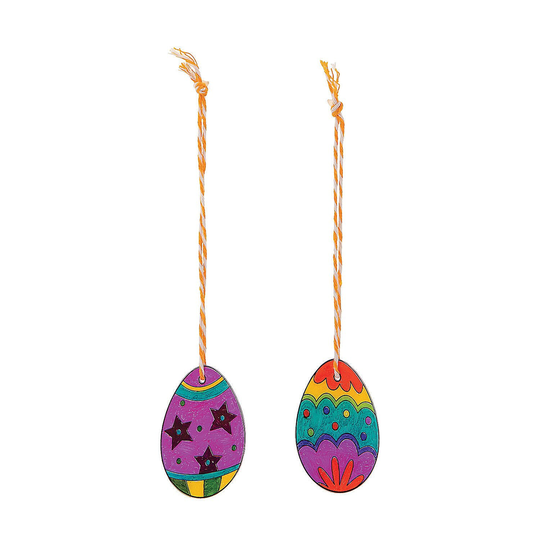 Shrink Plastic Easter Egg Ornament Craft Kit, Craft Kits, Makes 12 - 8 1/2" x 11" sheets.