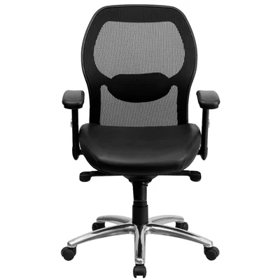 Yearwood Mid-Back Super Mesh Executive Swivel Office Chair with Knee Tilt Control