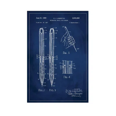 'Mechanical Pencil Patent' Rectangle Graphic Art Print