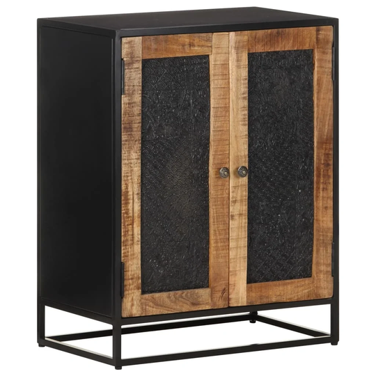 Sideboard 23.6"x13.8"x29.5" Rough Mango Wood