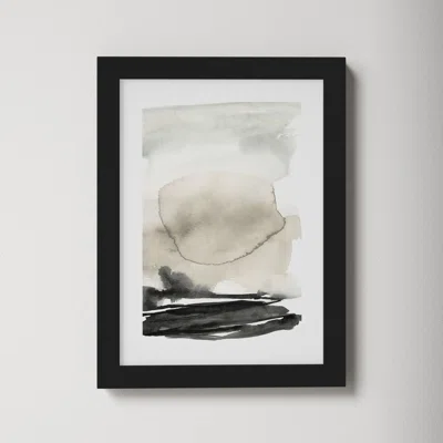 Ebony Horizon Triptych II by Jennifer Goldberger - Picture Frame Graphic Art Print