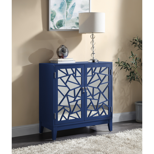 Einstein Console Table in Blue Finish 32''L x 16''W x 33''H