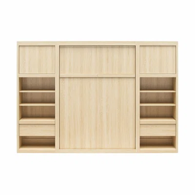Hults Single Side Cabinet For Wall Beds With Pullout Nightstand And Storage