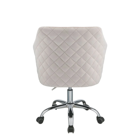 Cosgair Office Chair in Champagne Velvet Chrome