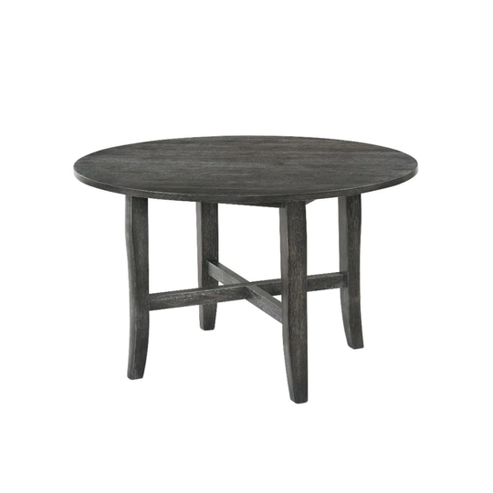 Q-Max Round Table Top Legs With X-Shape Farmhouse Dining Table (Table Only)