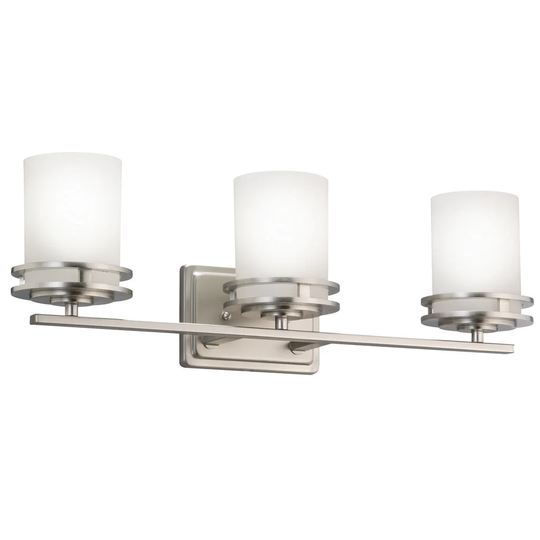 Kichler Lighting Hendrik Collection 3-light Brushed Nickel Bath/Vanity Light