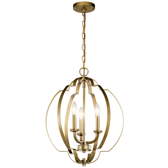 Kichler Lighting Voleta Natural Brass 3-Light Pendant