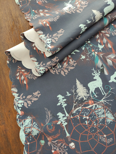 Trend Table Runners, Magic Forest Animals Winter Deer Table Runner, Xmas Gift, Kitchen Decor, Dining Room Textile, Party Decor, Merry Christmas
