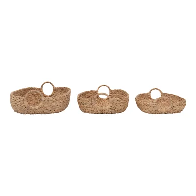 3 Pieces Seagrass Basket Set