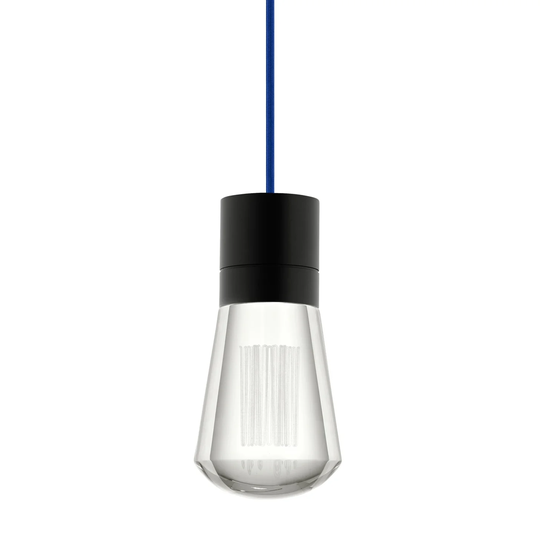 Tech Lighting Alva 4" Wide LED Mini Pendant with Blue Cord - 3000K