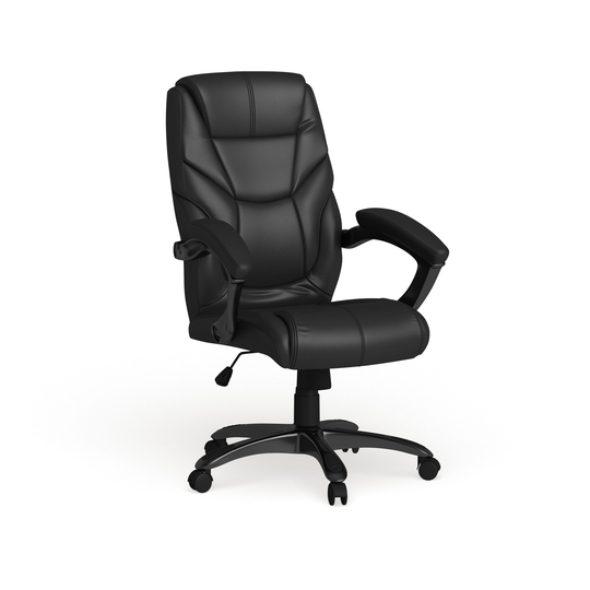 High Back LeatherSoft Overstuffed Executive Swivel Ergonomic Office Chair