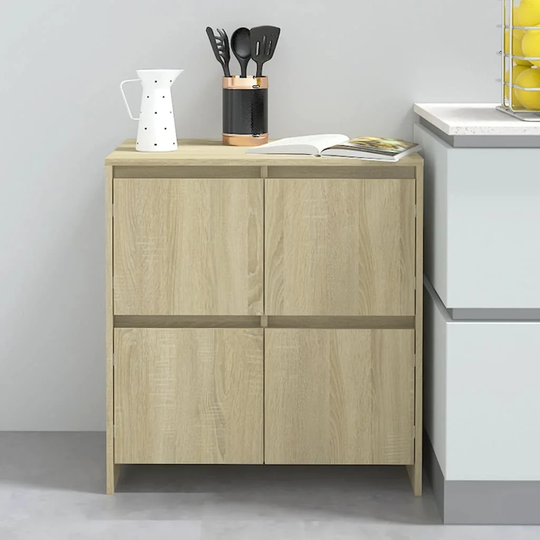 Sideboard Sonoma Oak 27.6"x16.1"x29.5" Engineered Wood
