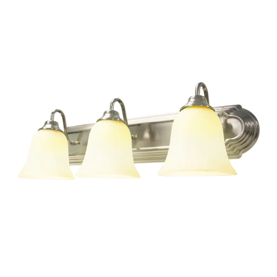 Euri Lighting Dimmable, 27 Watt, White Housing Bathroom Vanity Light