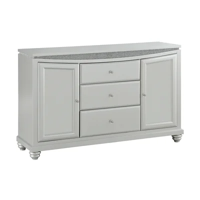 Brophy 3 Drawer and 2 Door Wooden Sideboard