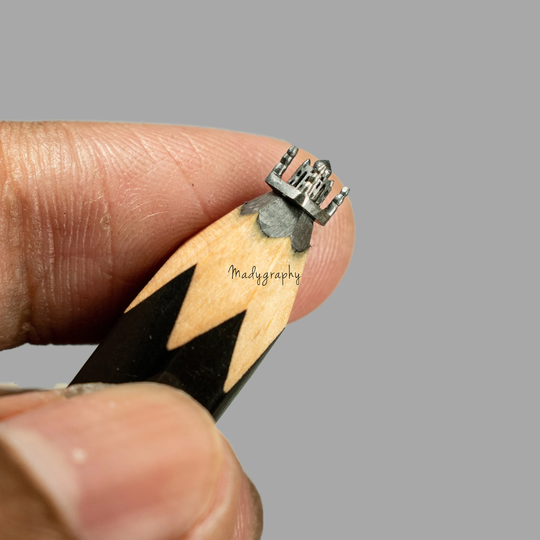 Taj Mahal - Pencil Sculpture | Fully Handcarved, Carving, Micro Art, Miniature Sculpture, Gift For Your Love