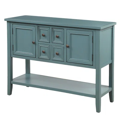 46" Wide 2 Drawer Solid Wood Sideboard
