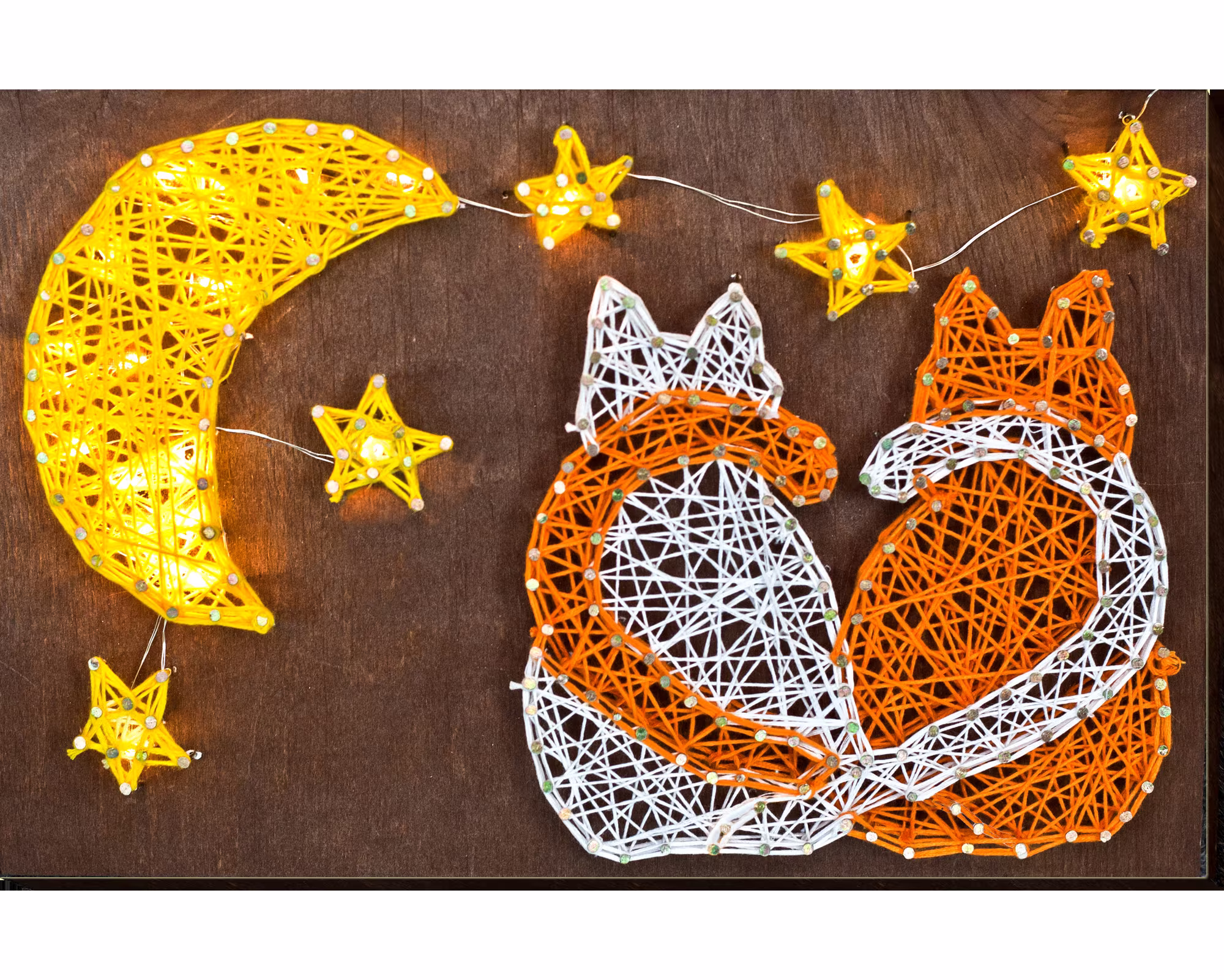string Art Diy Kit "Cats" Diy, Abris Art. Creative Kit