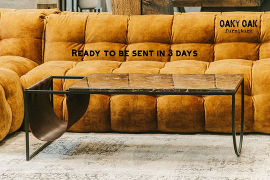 Coffee Table/Industrial Furniture Marble Home Decor