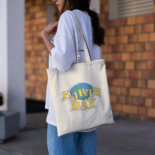 Earth Day Tote Bag -Aesthetic Tote Bag, Art Bag, Artsy Bag, Grunge Bag, Funny Bag, Aesthetic Bag
