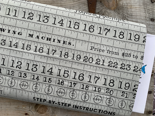 J. Wecker Frisch Fabric She Who Sews Riley Blake Designs Fabrics Cotton For Quilting Crafts Sewing Measuring Tape Design