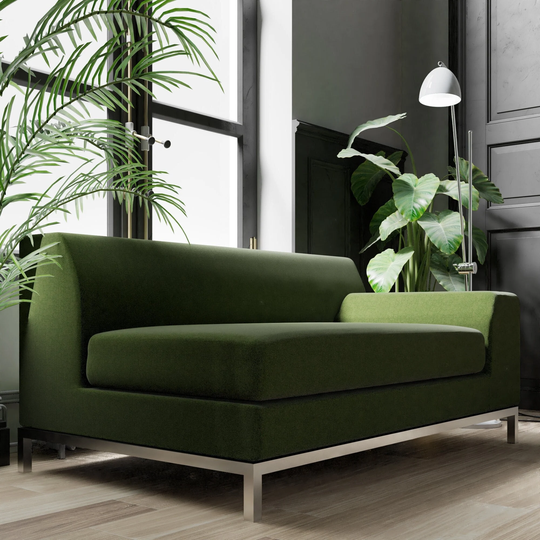 Kramfors 2 Seat Sofa Cover With One Armrest, Handmade Slipcover - Custom Made To Fit Ikea Seater Couch