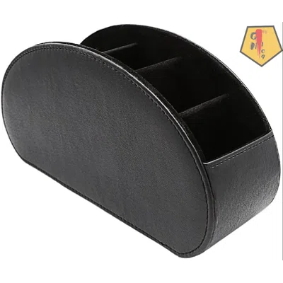 TV Remote Control Holder All-In-One Organizer Box Multi-Functional Nightstand Desktop Office Caddy Storage Tray For Makeup Brush Pencil Pen
