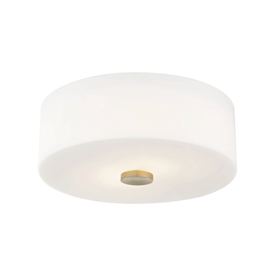 Mitzi by Hudson Valley Sophie 2-light Opal Etched Glass Flush Mount - 4 inches high x 12 inches wide