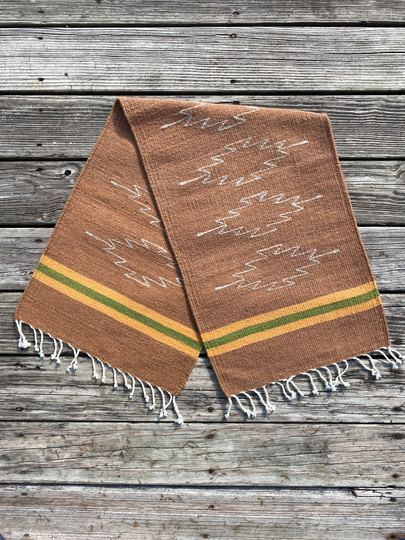 Zapotec Southwest Wool Table Runner/Wall Tapestry Measuring 48" X 16 in - Handwoven Oaxaca, Mexico