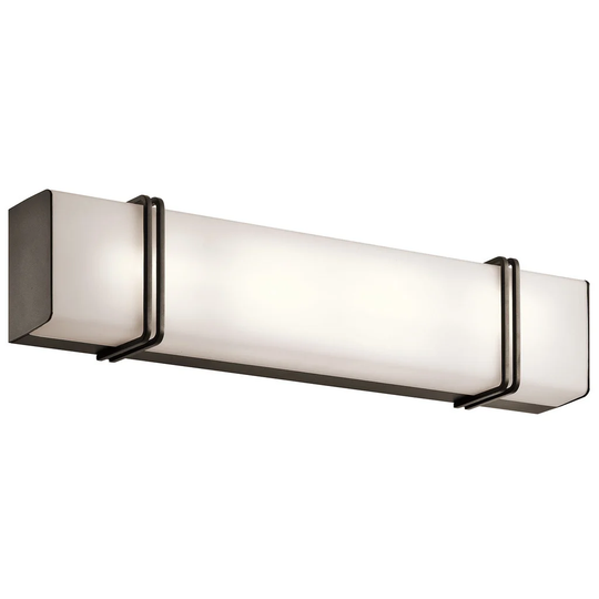 Kichler Lighting Impello Collection 24-inch Olde Bronze LED Linear Bath/Vanity Light