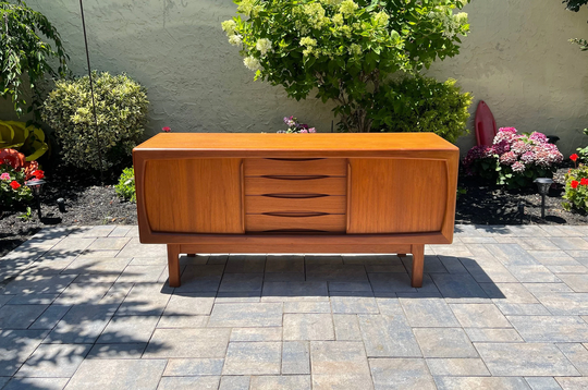 Vintage Midcentury Danish Teak Sideboard By Burchardt Nielsen