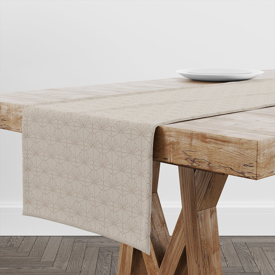 Table Runner Vintage Cocoa | Unique Design Decor High Quality Textile & Print Made in Eu