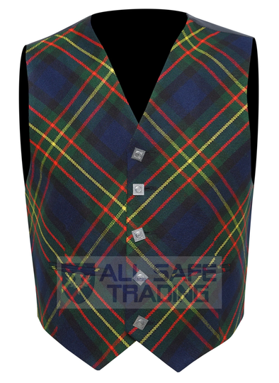 Clearance Sale Scottish/Irish Formal Cross Pattern Maclaren Tartan Waistcoat/Vest, Mens Scottish Waistcoat, Kilt Vest, Celtic, Highland