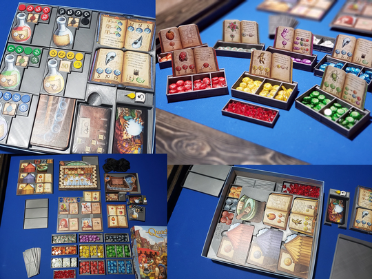 Insert For The Quacks Of Quedlinburg & Both Expansions - With Token Crates & Individual Player Trays
