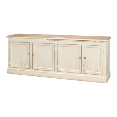 Lyon 87" Wide Pine Wood Sideboard