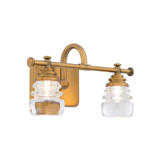 WAC Lighting Rondelle 2 Light 14" Wide LED Bathroom Vanity Light