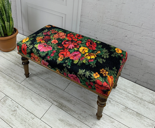 Vanity Chair, Piano Bench, Dining Gift For Her, Minimalist Ottoman, Outdoor Bench, Entryway 18x18x35 Inch, Wood Bench