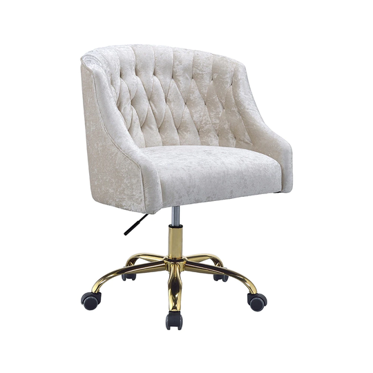 ACME Levian Office Chair in Vintage Cream and Gold