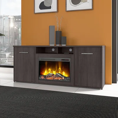 Office 500 71'' W Electric Fireplace