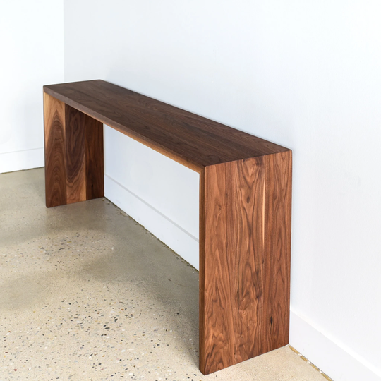 Modern Console Table/Handmade Walnut Entryway