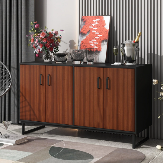 58" Wide Sideboard with Adjustable Interior Shelves