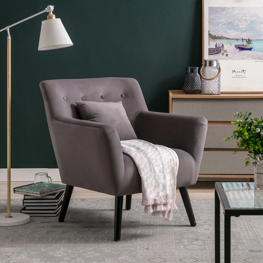 Mid-century Accenting Chair Living Room chair Fabric Armchair