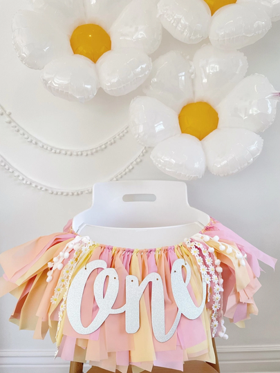Boho Daisy Birthday High Chair, First Chair Banner, Birthday, 1st Daisy, Groovy One, Girl One