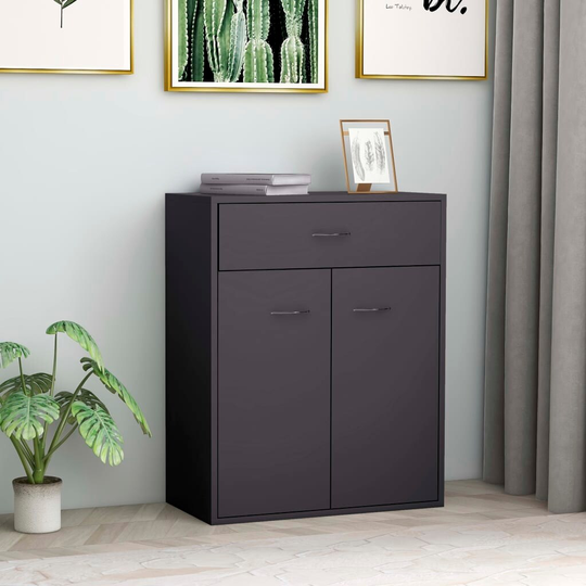 Sideboard Gray 23.6"x11.8"x29.5" Chipboard