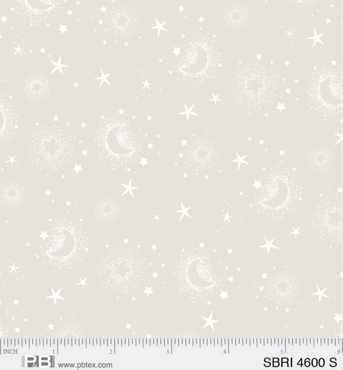 P&b Textiles - Star Bright Sbri 4600 S Animal Astronauts Stars & Moons On Light Grey
