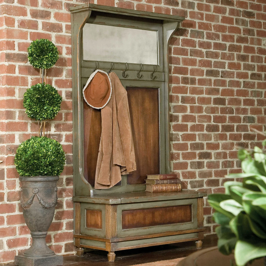 Uttermost Riyo Hall Tree - Distressed Charcoal
