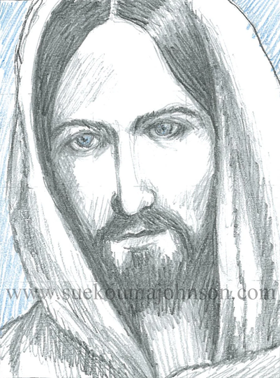 Jesus Of Nazareth Pencil Drawing Print