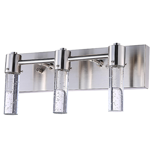 Vivio Lighting Soffi 3-Light Rectangle 15W Integrated LED - Brushed Nickel