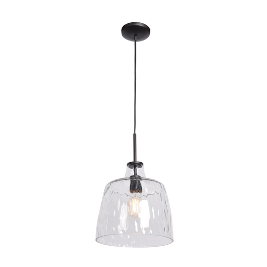 Simplicite 1-light Black Dome Pendant
