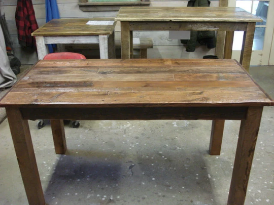 Driftwood Table, Rustic Table, Cherry Stained & Polycrylic Coating | 54"L X 28"W 29"H Farmhouse Dining Table